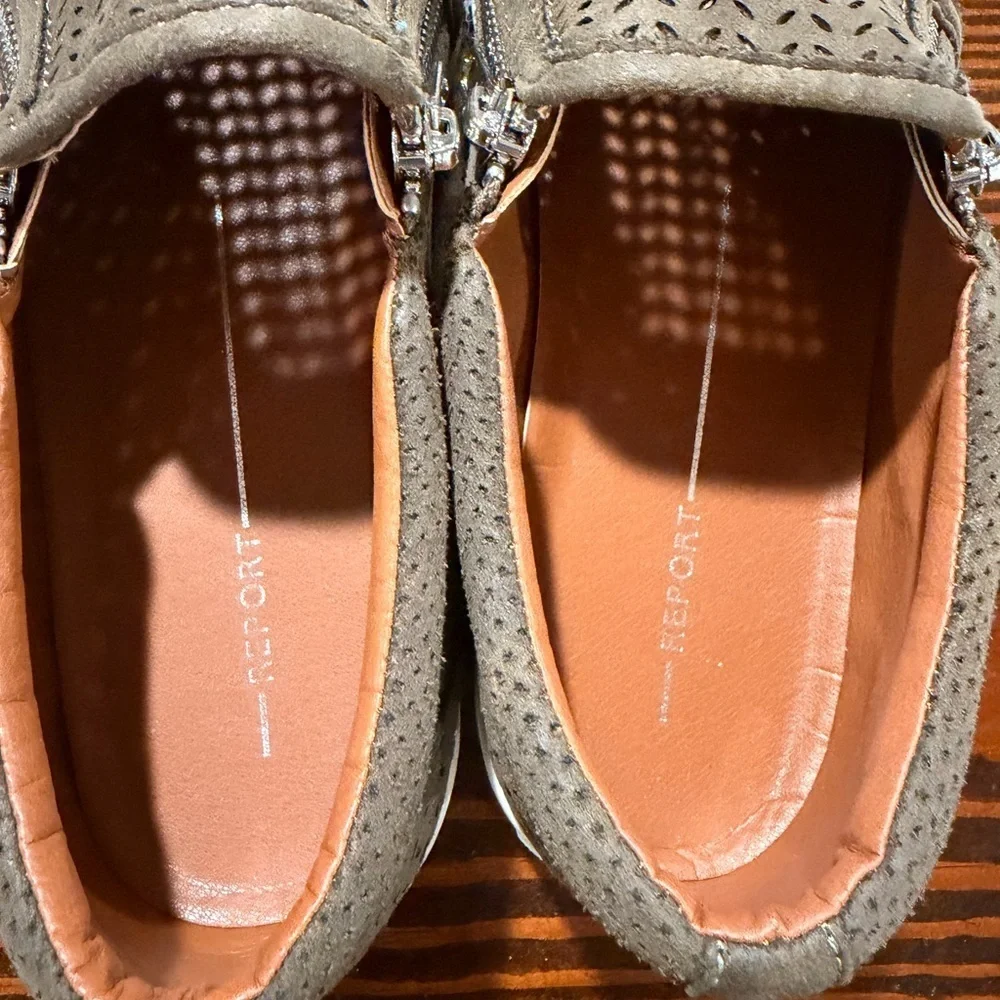 Report Women's Perforated Slip-On Sneakers  size 9 wide